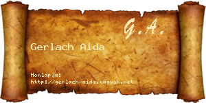 Gerlach Aida névjegykártya